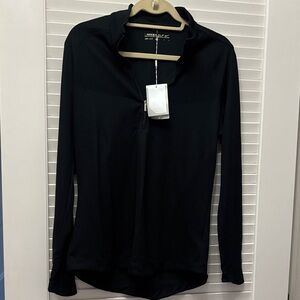 Nike Black Zip-Front Long Sleeve Athletic Top